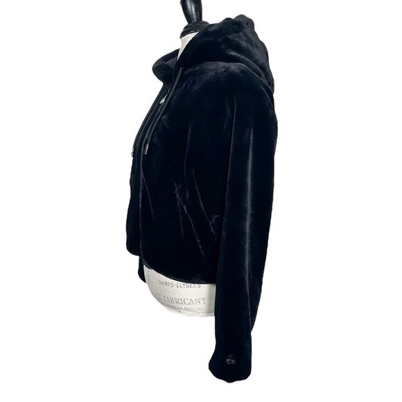 Moose Knuckles | Women | Quilted Eaton Bunny Black Reversible Faux Fur Coat | XS - Picture 4 of 16